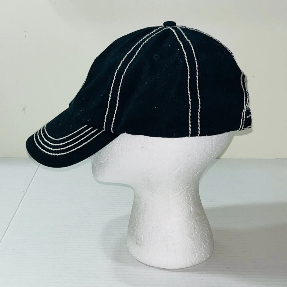 Big Accessories G Squared Dad Hat Men’s OS Black Strapback Embroidered Logo‎
